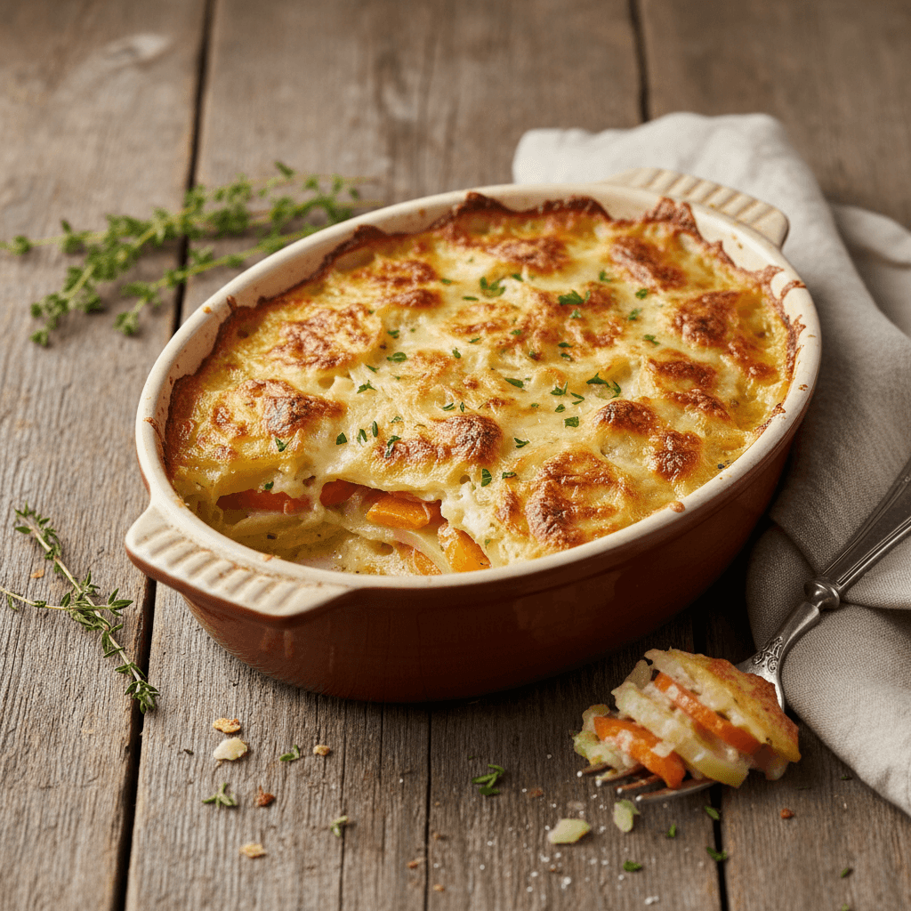 Potato and Carrot Gratin