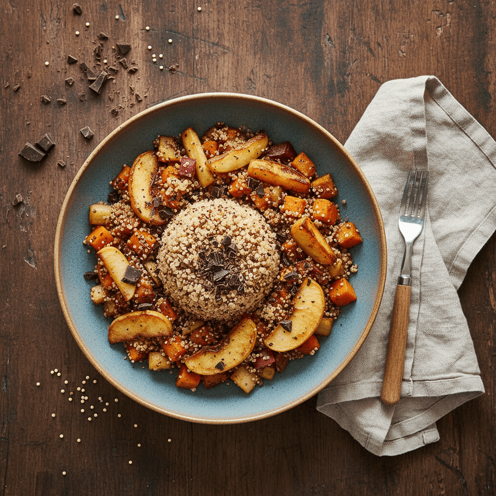 Grain de Quinoa aux Légumes et Pommes