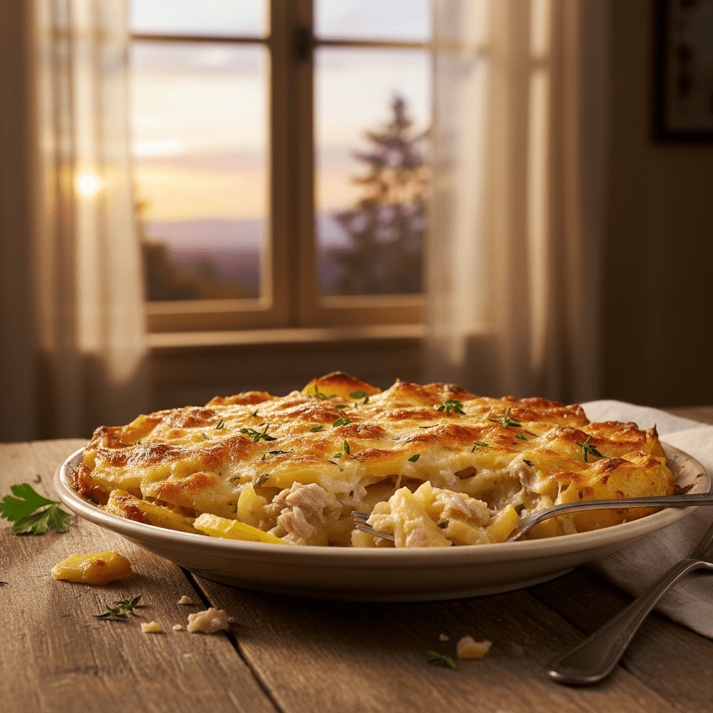 Gratin de Pommes de Terre et Thon