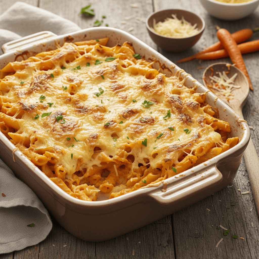 Penne with Carrot and Gruyère Sauce