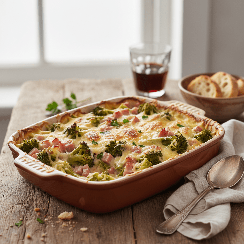 Broccoli and Gruyère Gratin