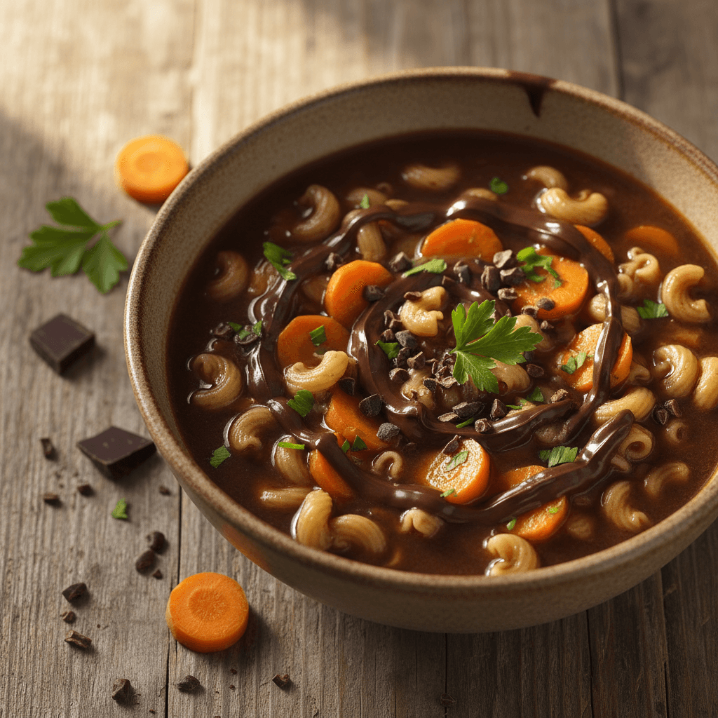 Chocolate-Carrot Pasta Soup