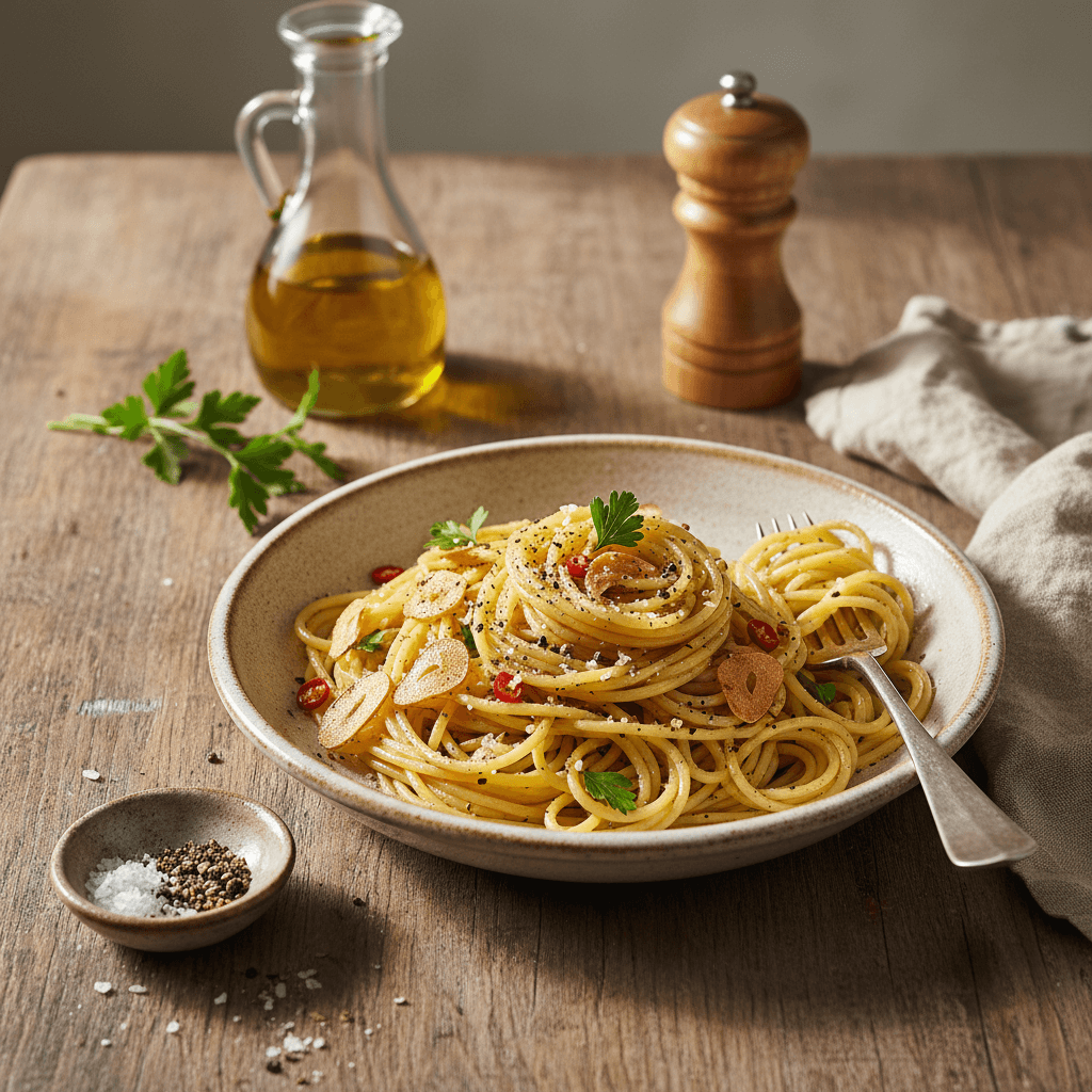 Simple Aglio e Olio Pasta
