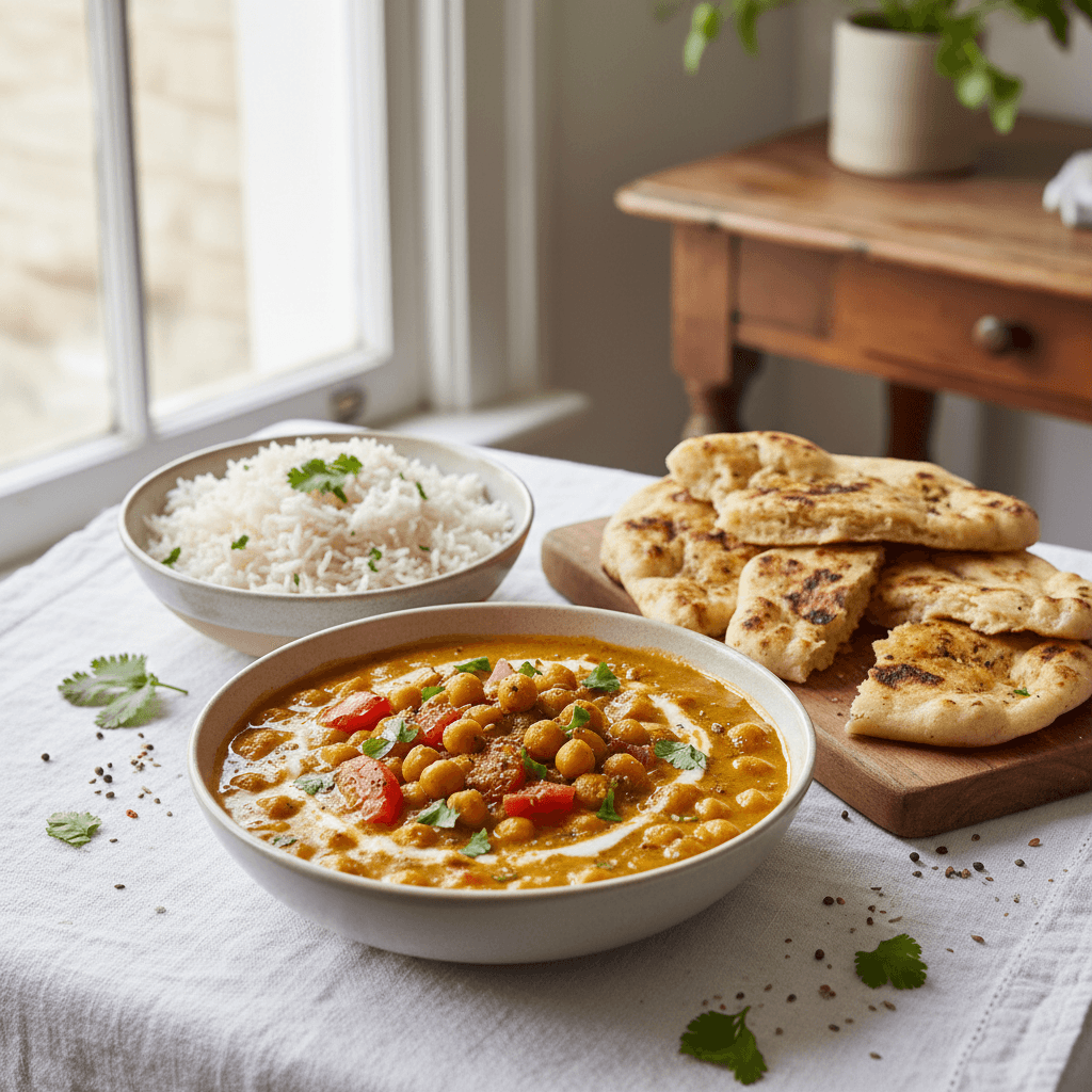 Curry de Pois Chiches et Légumes
