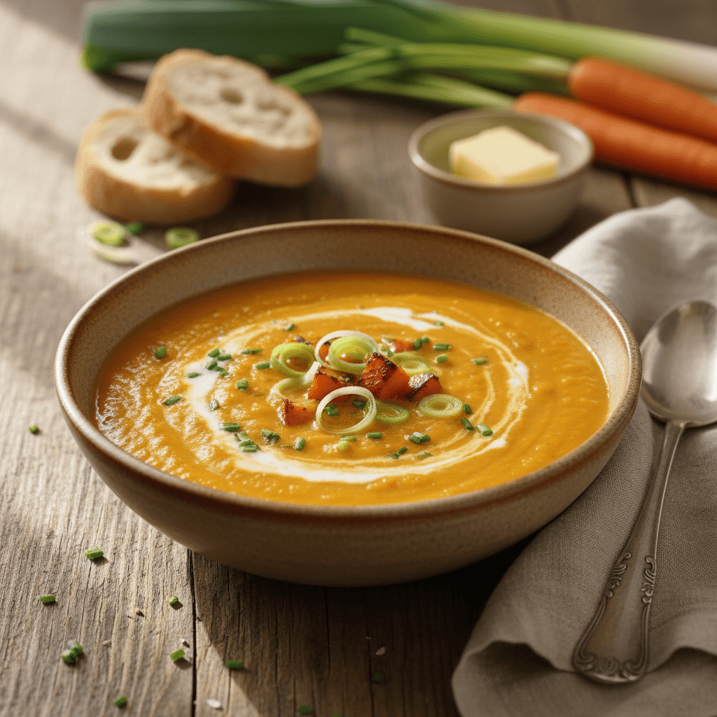 Creamy Carrot and Leek Soup