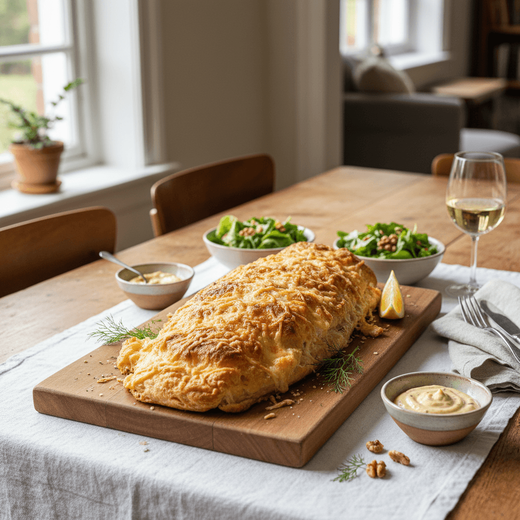 Poisson en Croûte de Pain au Gruyère