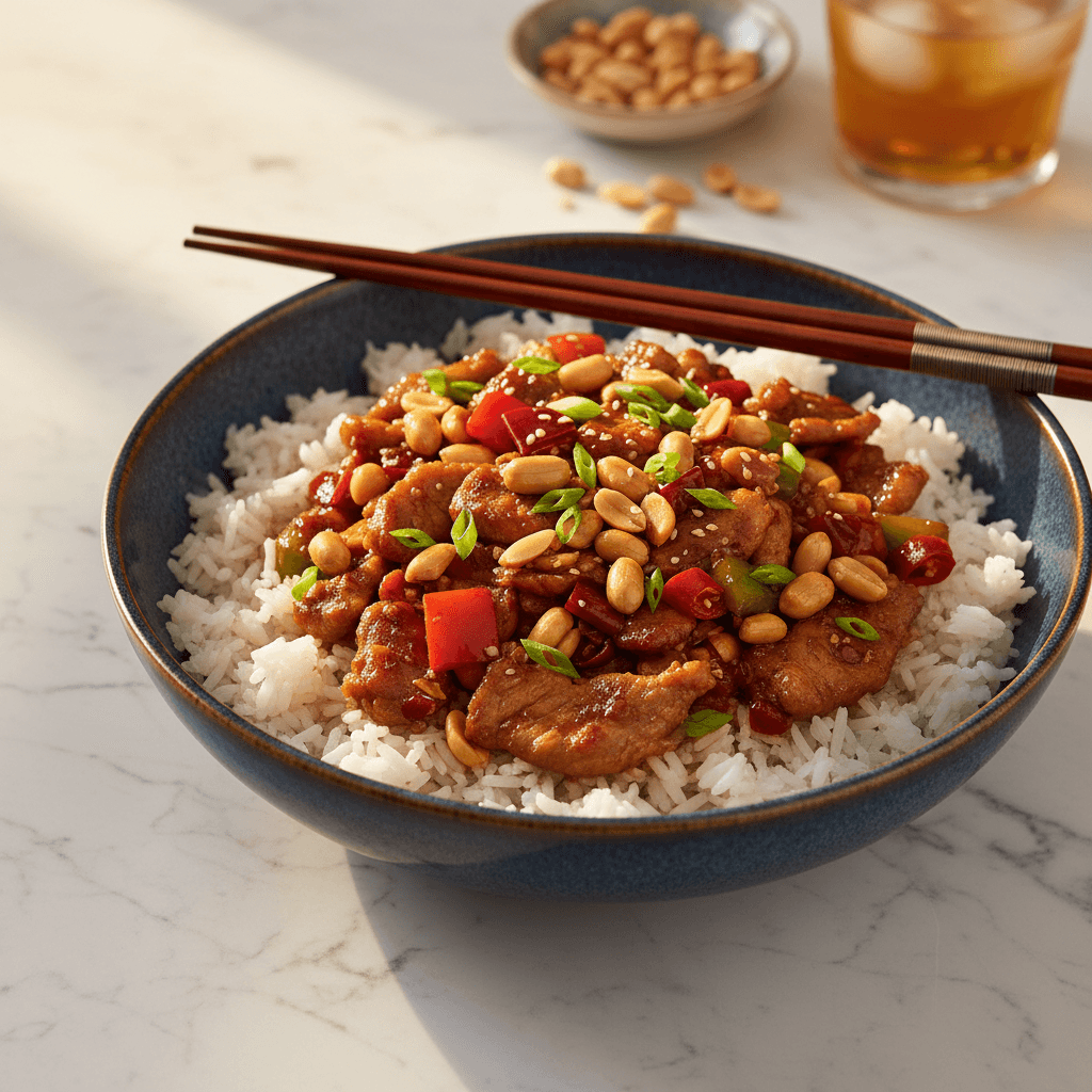 Kung Pao Pork with Peanuts