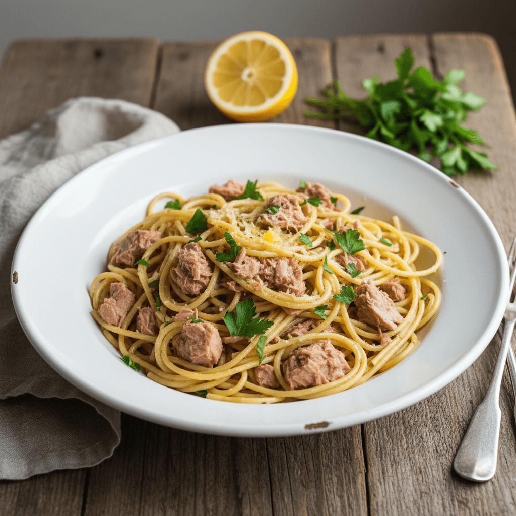 Pâtes au Thon et Huile d'Olive