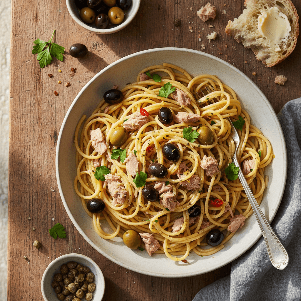 Pasta with Tuna and Olives