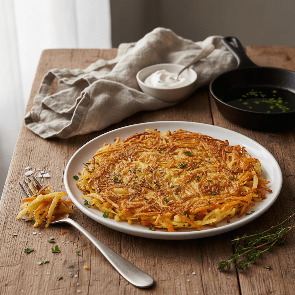 Crispy Potato and Carrot Rösti