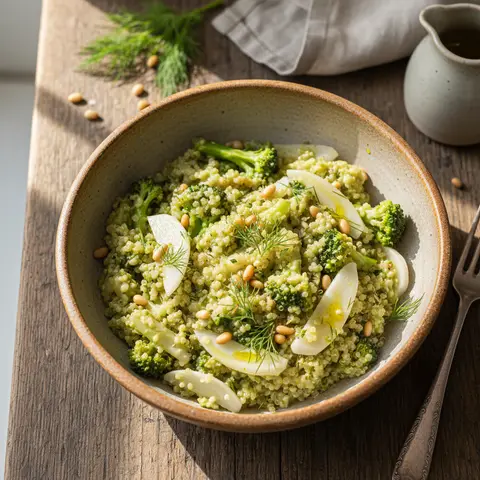 Risotto de Quinoa aux Brocolis et Fenouil
