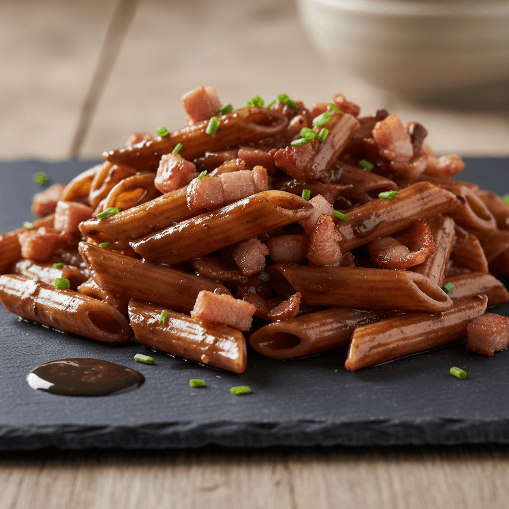 Pâtes au Jambon et Sauce Chocolat-Beurre