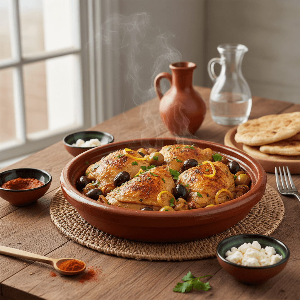 Poulet aux Olives à la Marocaine