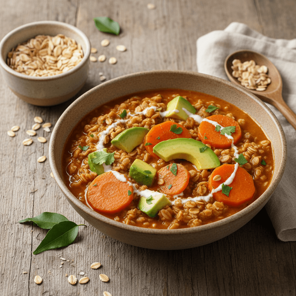 Indian Carrot and Avocado Curry