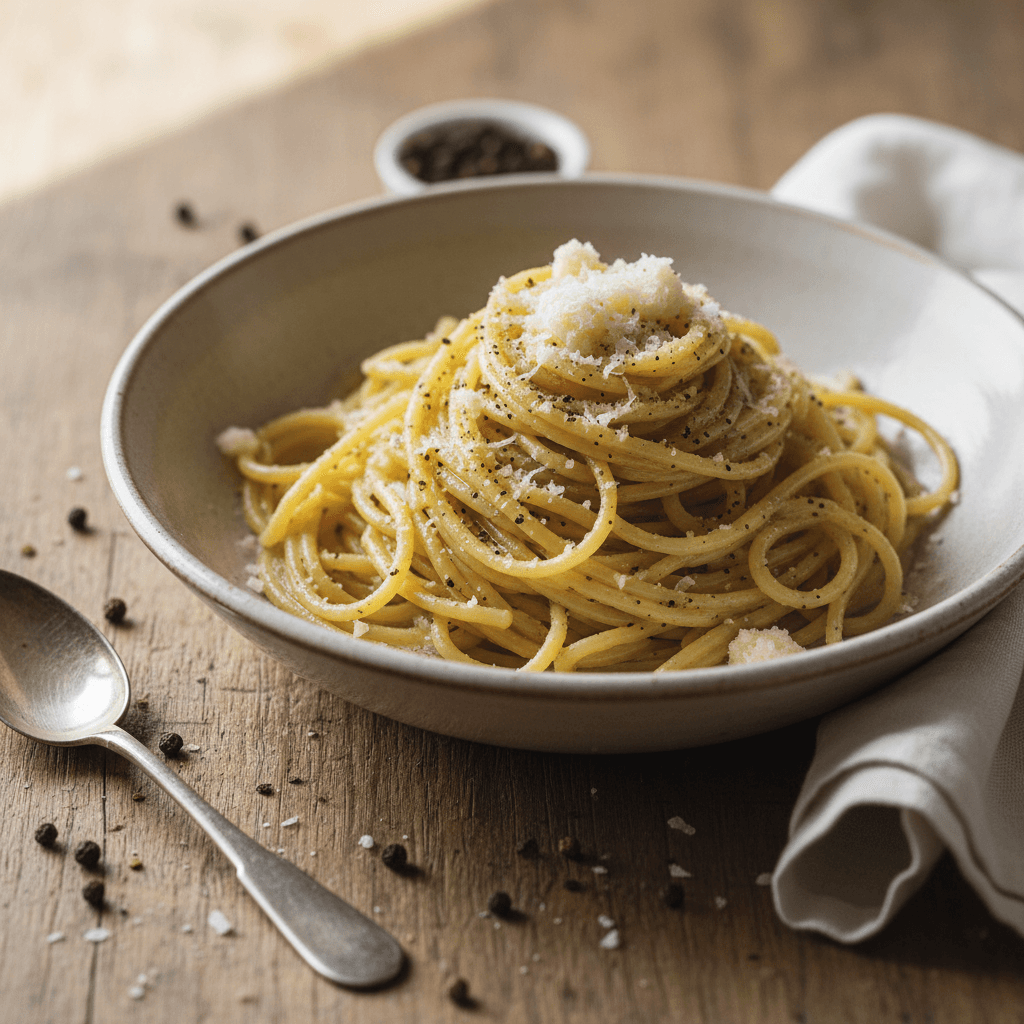 Pasta Burro e Pepe (Butter and Pepper)