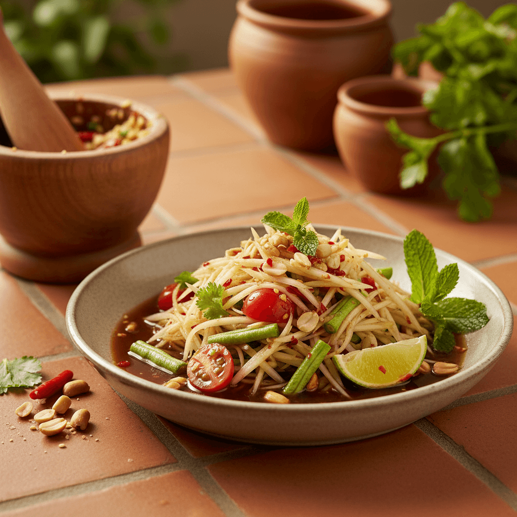 Salade de Papaye Verte (Som Tam)