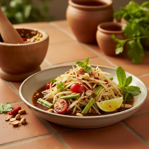 Salade de Papaye Verte (Som Tam)