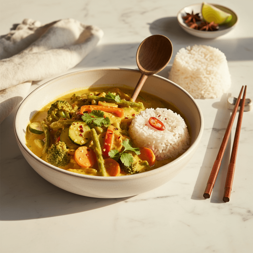 Curry de Légumes au Lait de Coco