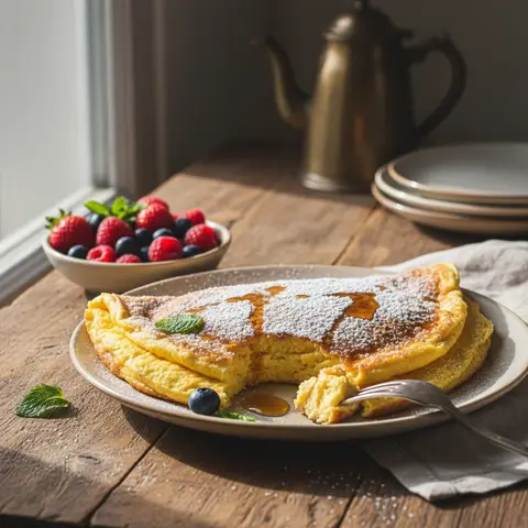 Omelette Farine et Sucre (Crêpe-Omelette)