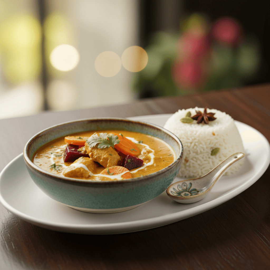 Curry de Poulet aux Carottes et Betterave