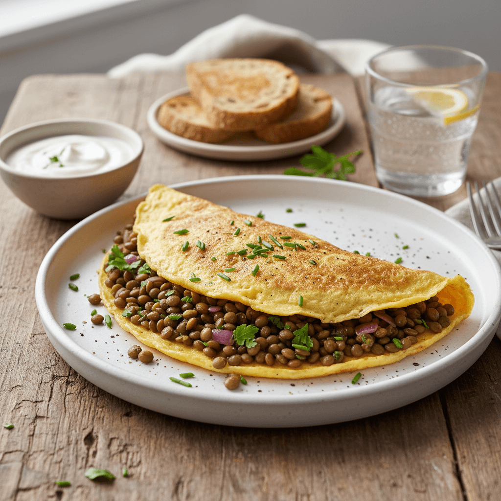 Omelette aux Lentilles