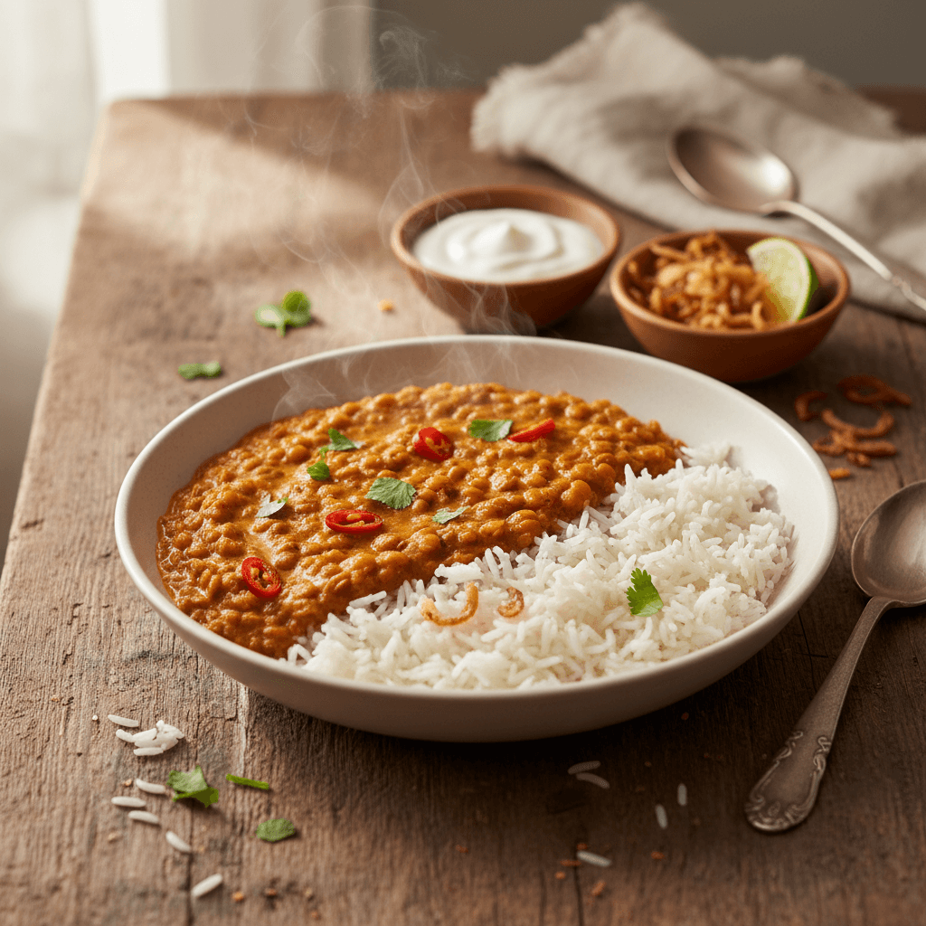 Red Lentil and Rice Curry
