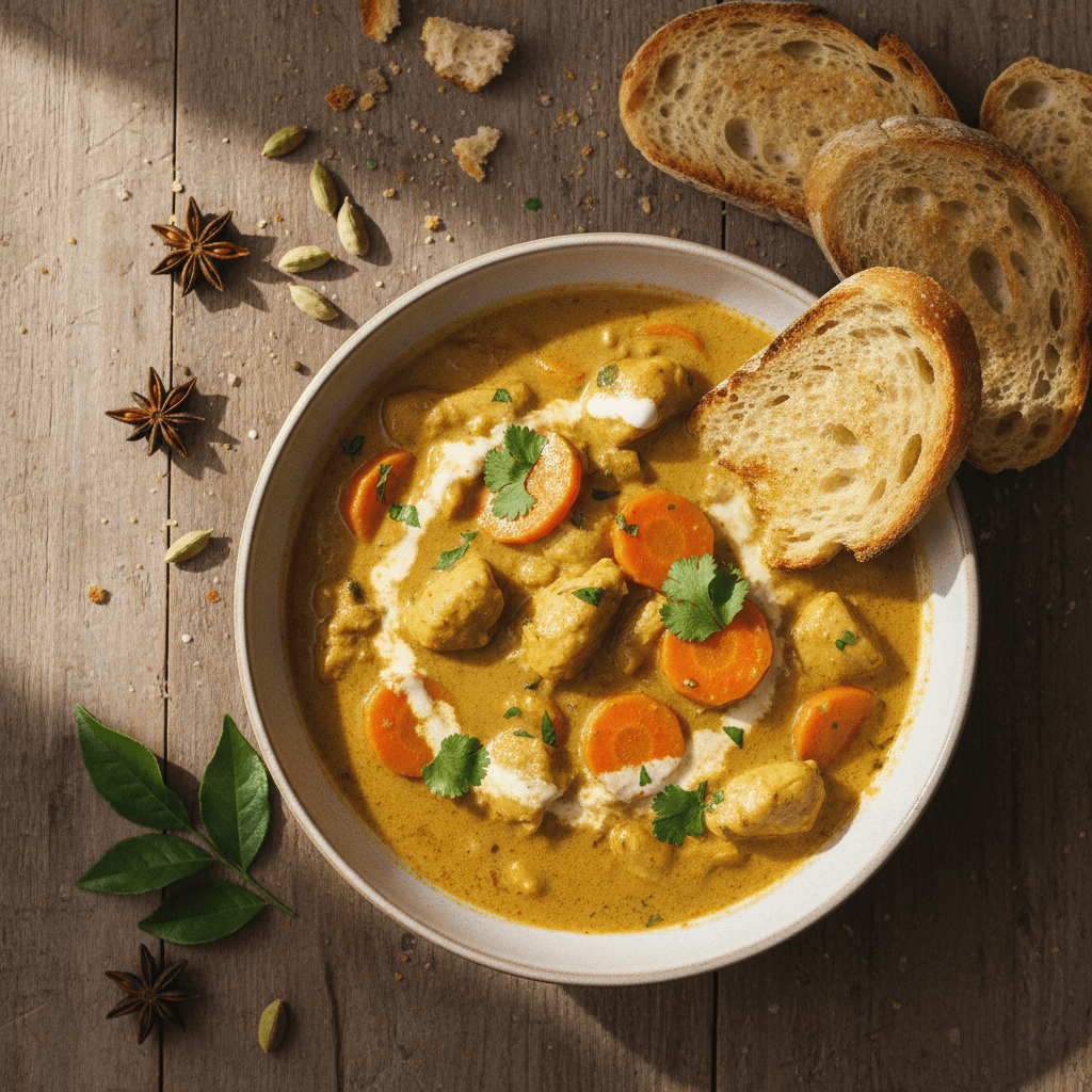 Curry de Poulet Rapide à la Noix de Coco