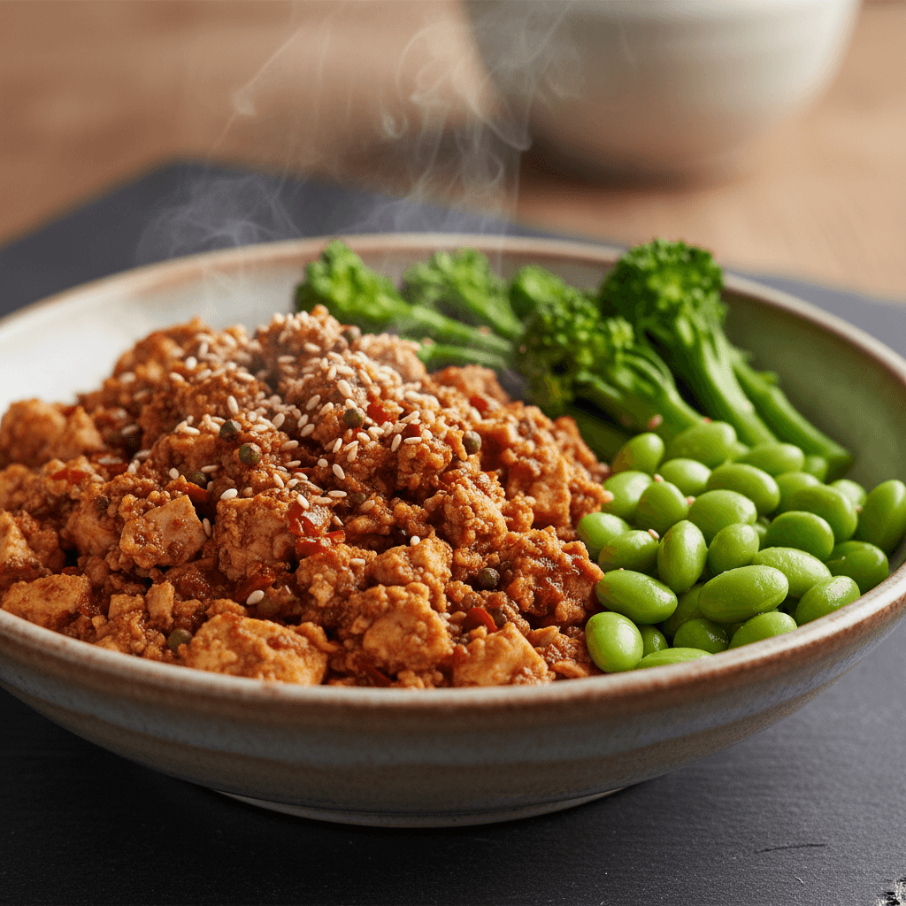 Bowl chinois au tofu ma po et brocoli