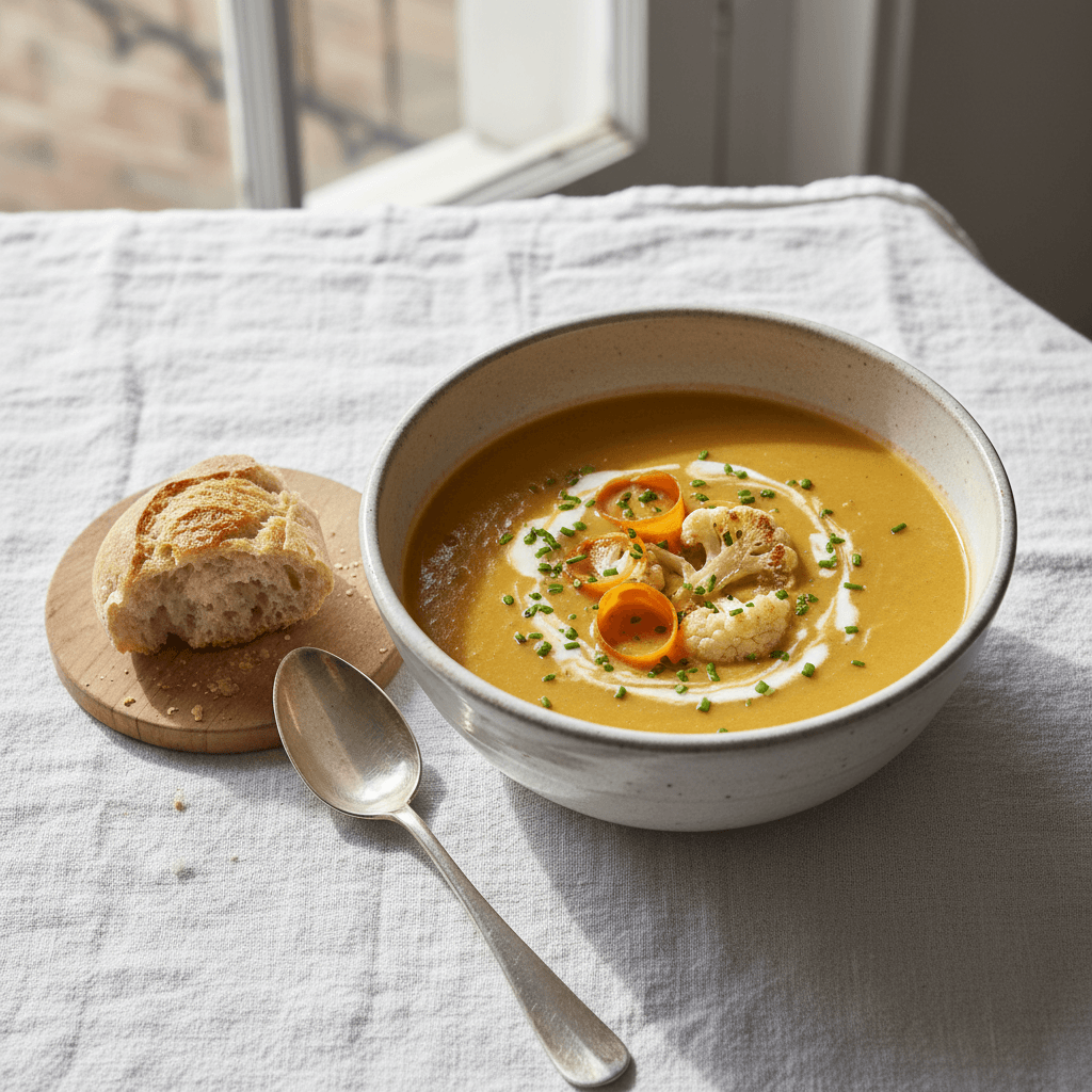 Soupe Veloutée Chou-Fleur et Carottes