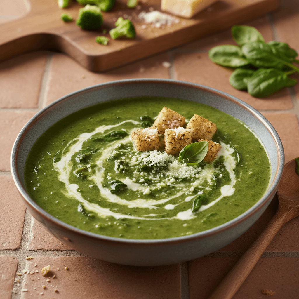 Soupe Crémeuse Brocoli-Épinards