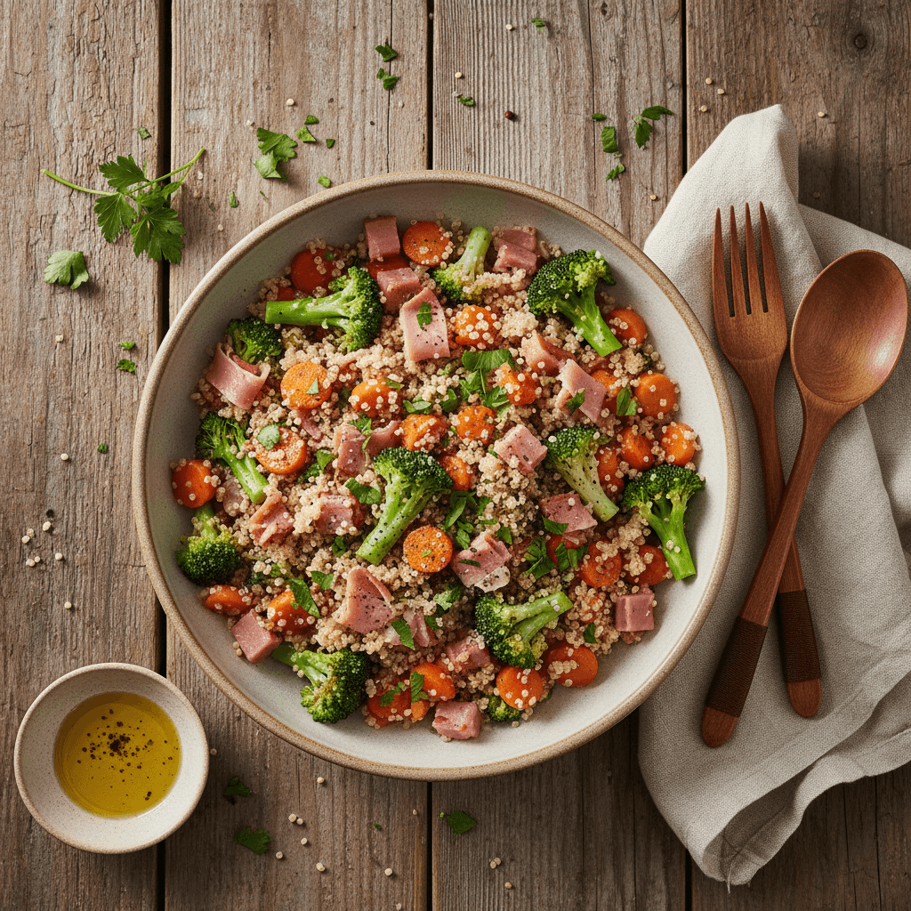 Quinoa aux Légumes et Jambon