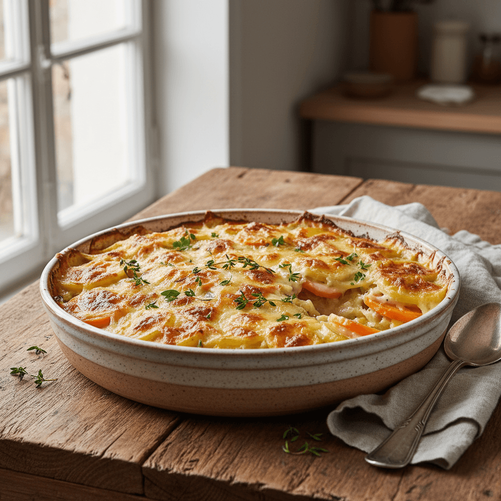 Potato and Carrot Gratin