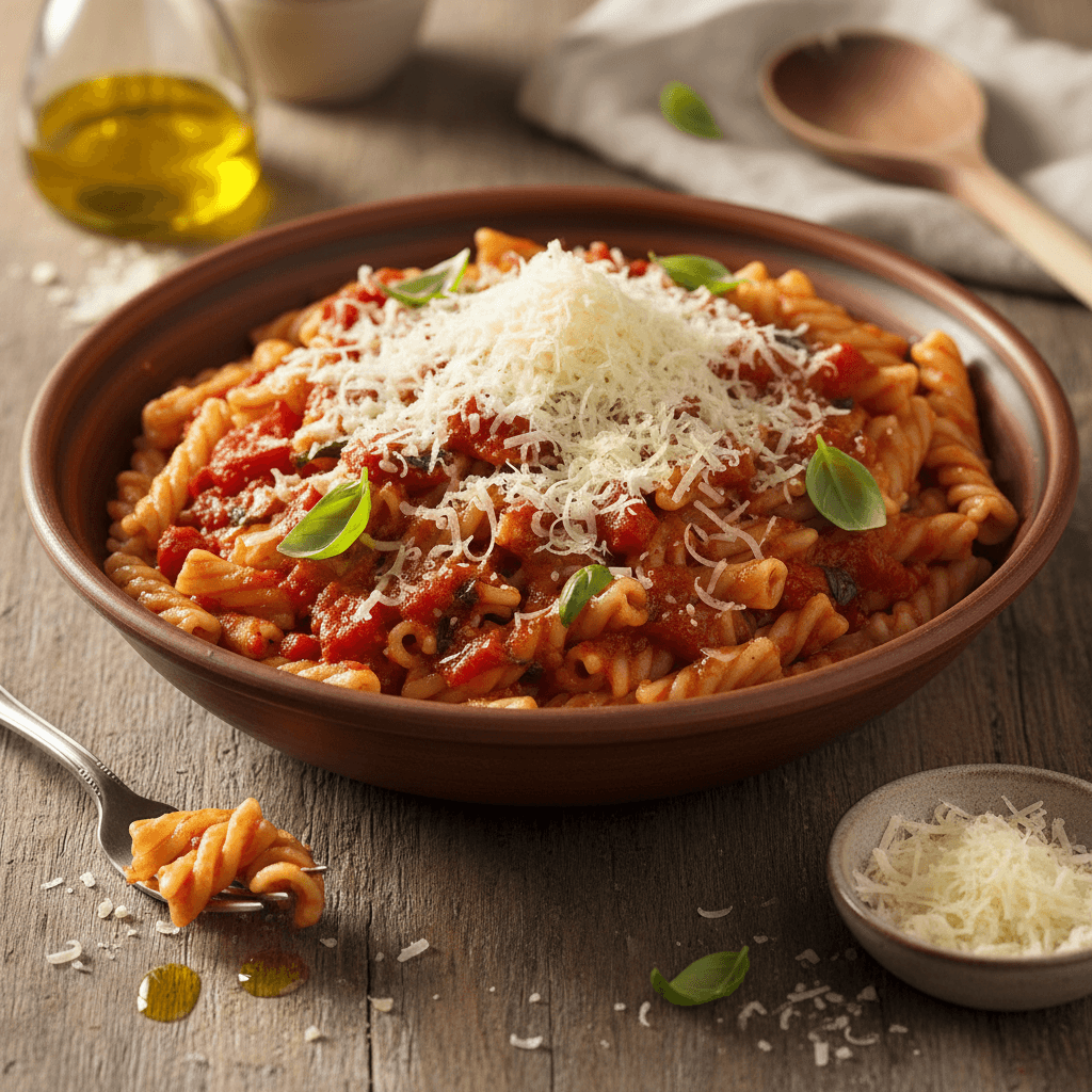 Pâtes à la Tomate et Comté