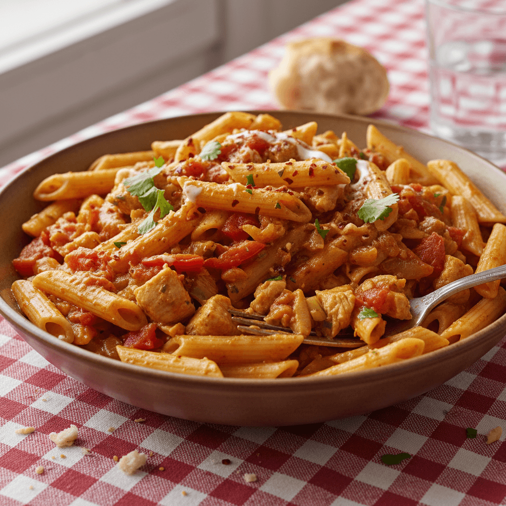Curry de Penne aux Tomates