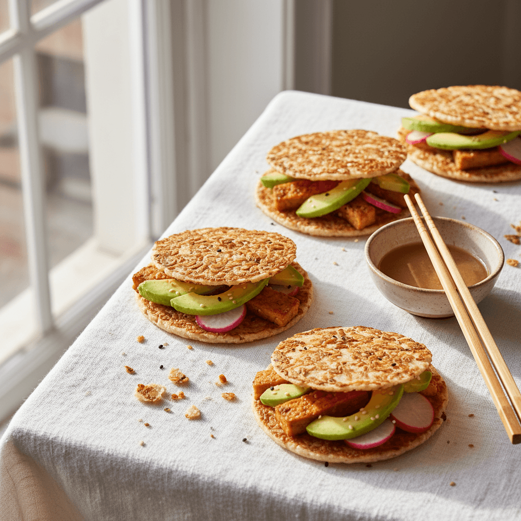 Wrap de nori au tempeh grillé et avocat