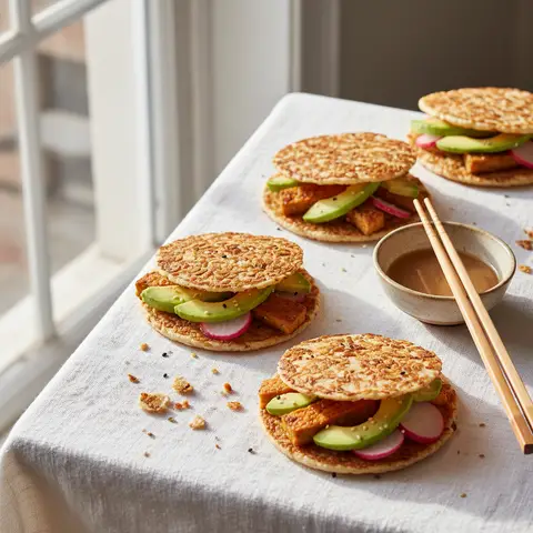 Wrap de nori au tempeh grillé et avocat