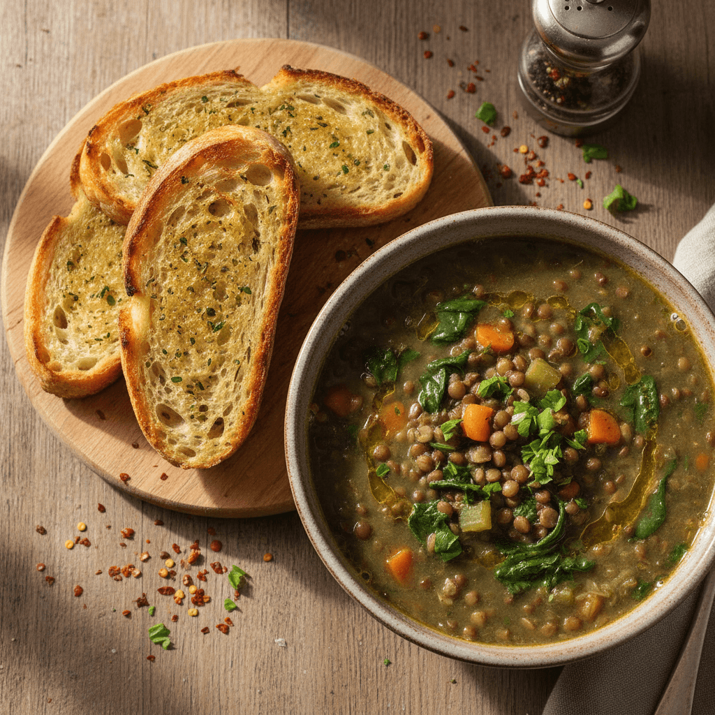 Lentil and Spinach Soup
