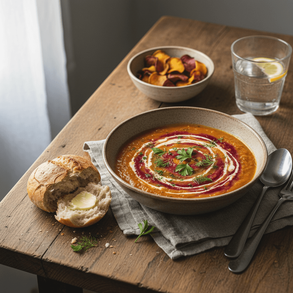 Soupe de Carottes, Betterave et Céleri