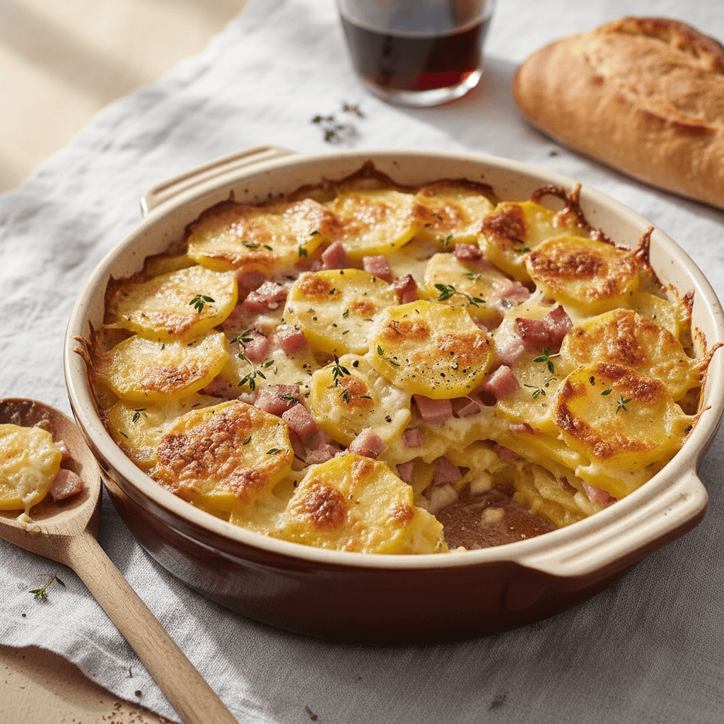 Gratin de Pommes de Terre et Jambon