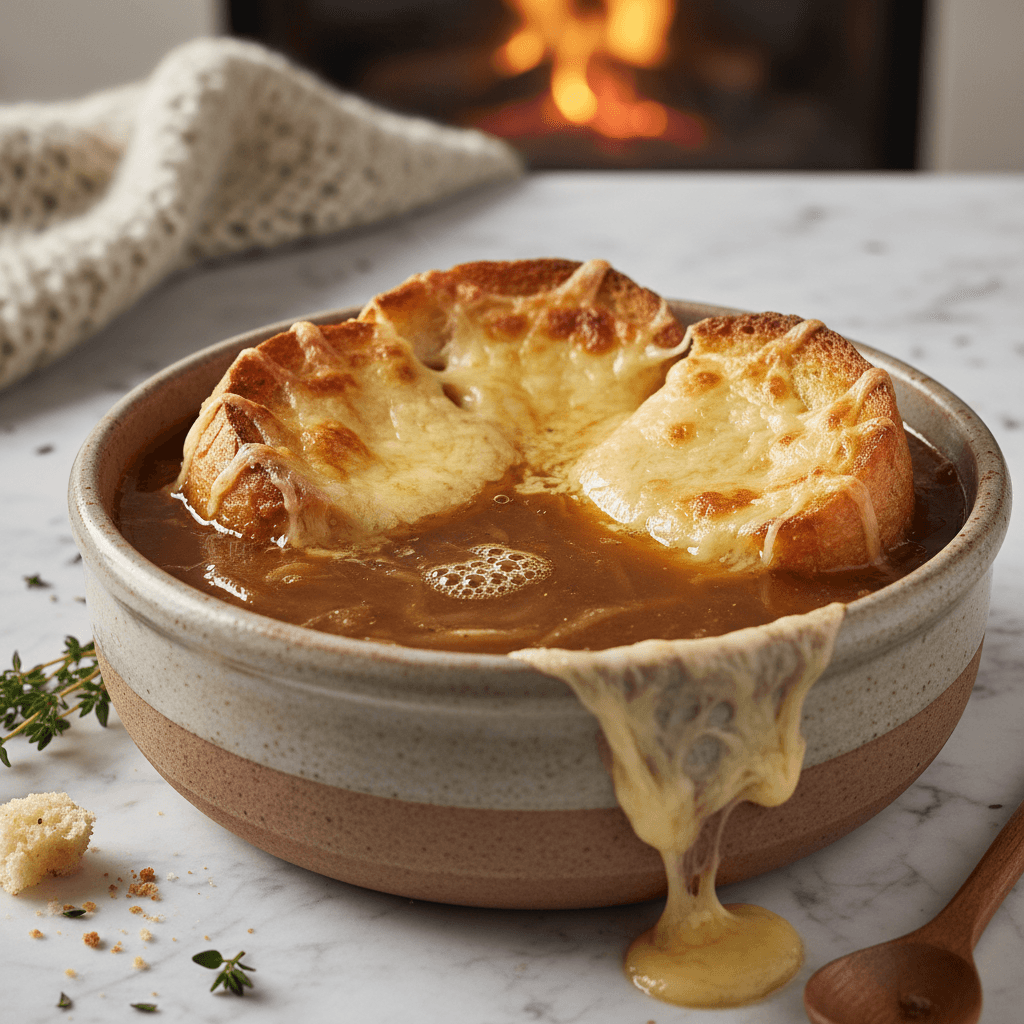 Soupe à l'Oignon et Gruyère