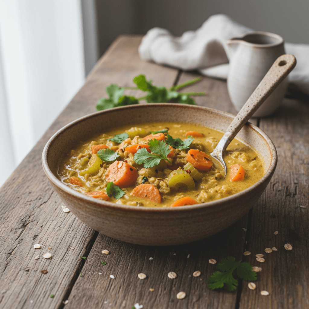 Curry de Carottes et Céleri à l'Avoine