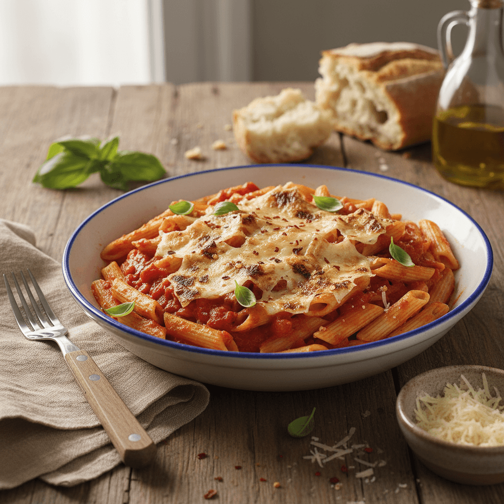 Nudeln mit Tomaten und Comté