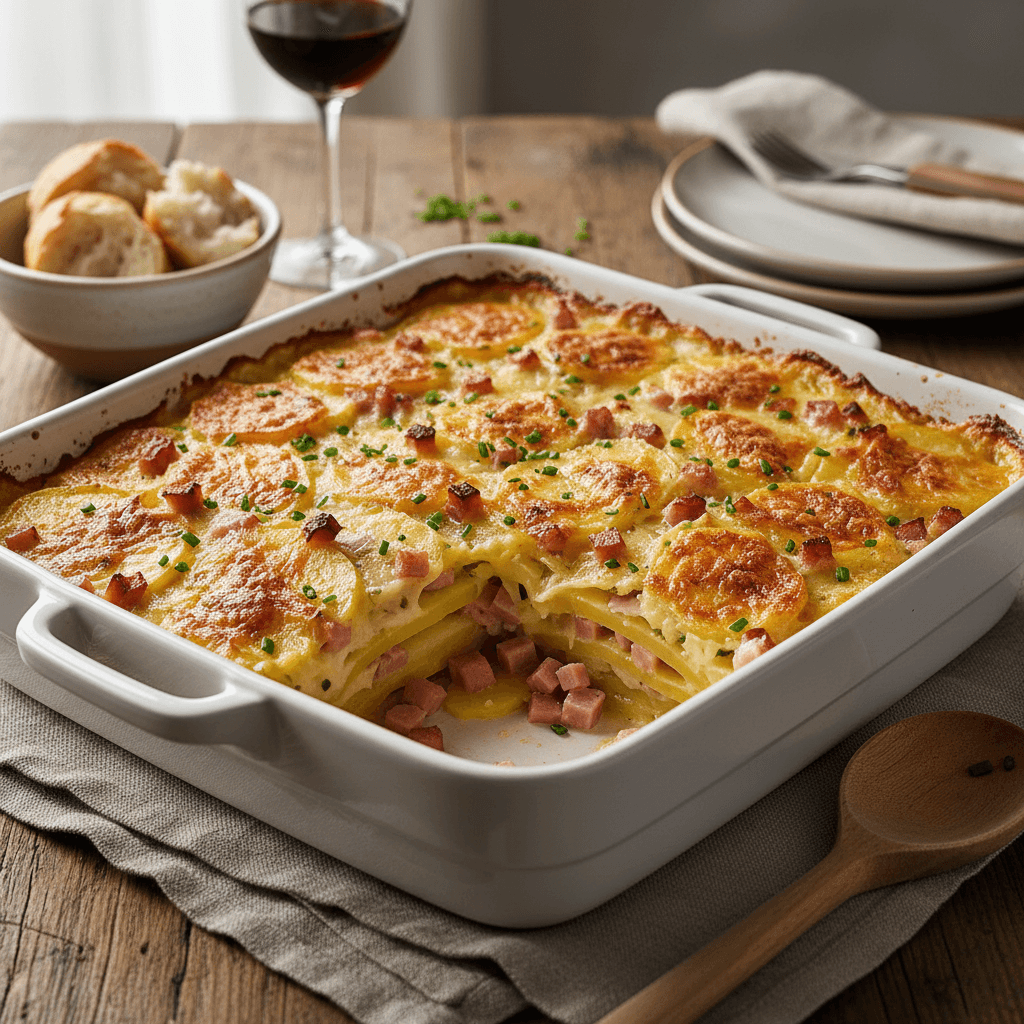 Potato and Ham Gratin