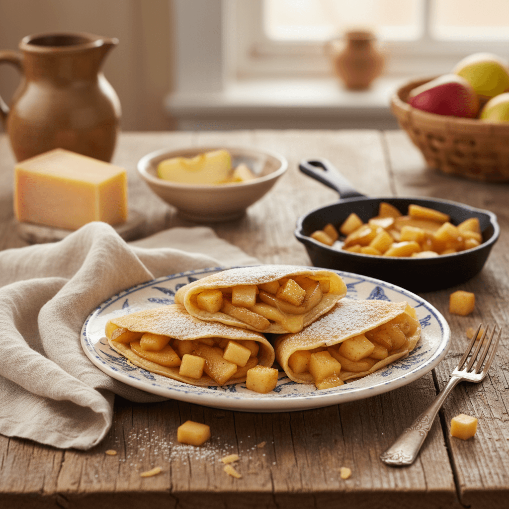 Breton Crepes with Caramelized Apples