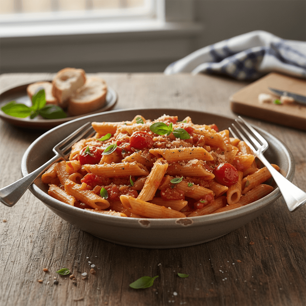 Pasta with Homemade Tomato Sauce