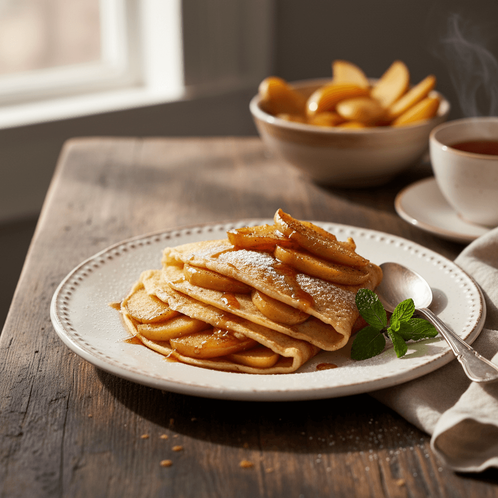 Pfannkuchen mit Früchten