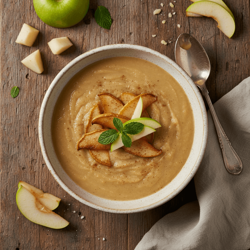 Soupe de Poire et Pomme Caramélisée