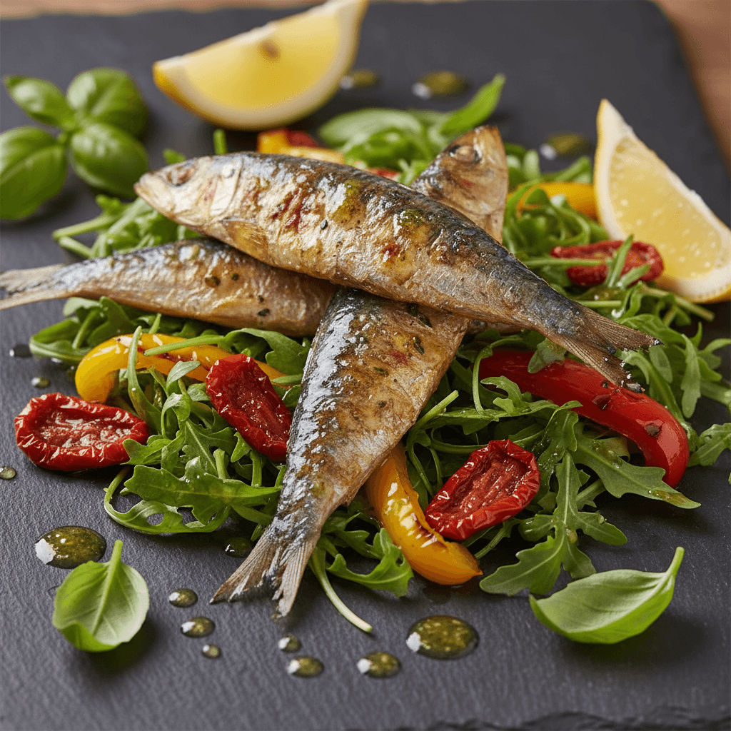 Salade de sardines grillées à la méditerranéenne