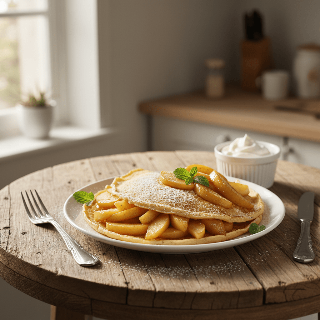 Süße Crêpes mit Obst