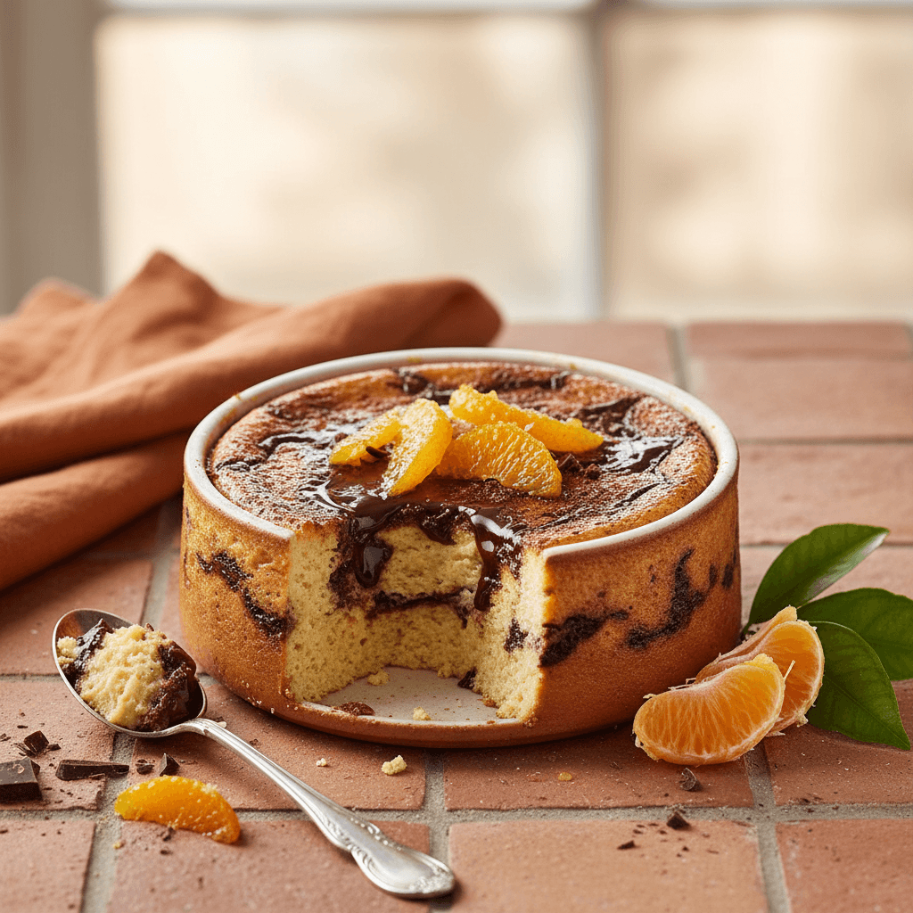 Flan d'Oranges et Chocolat